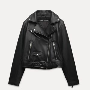 Zara Faux leather Biker Jacket